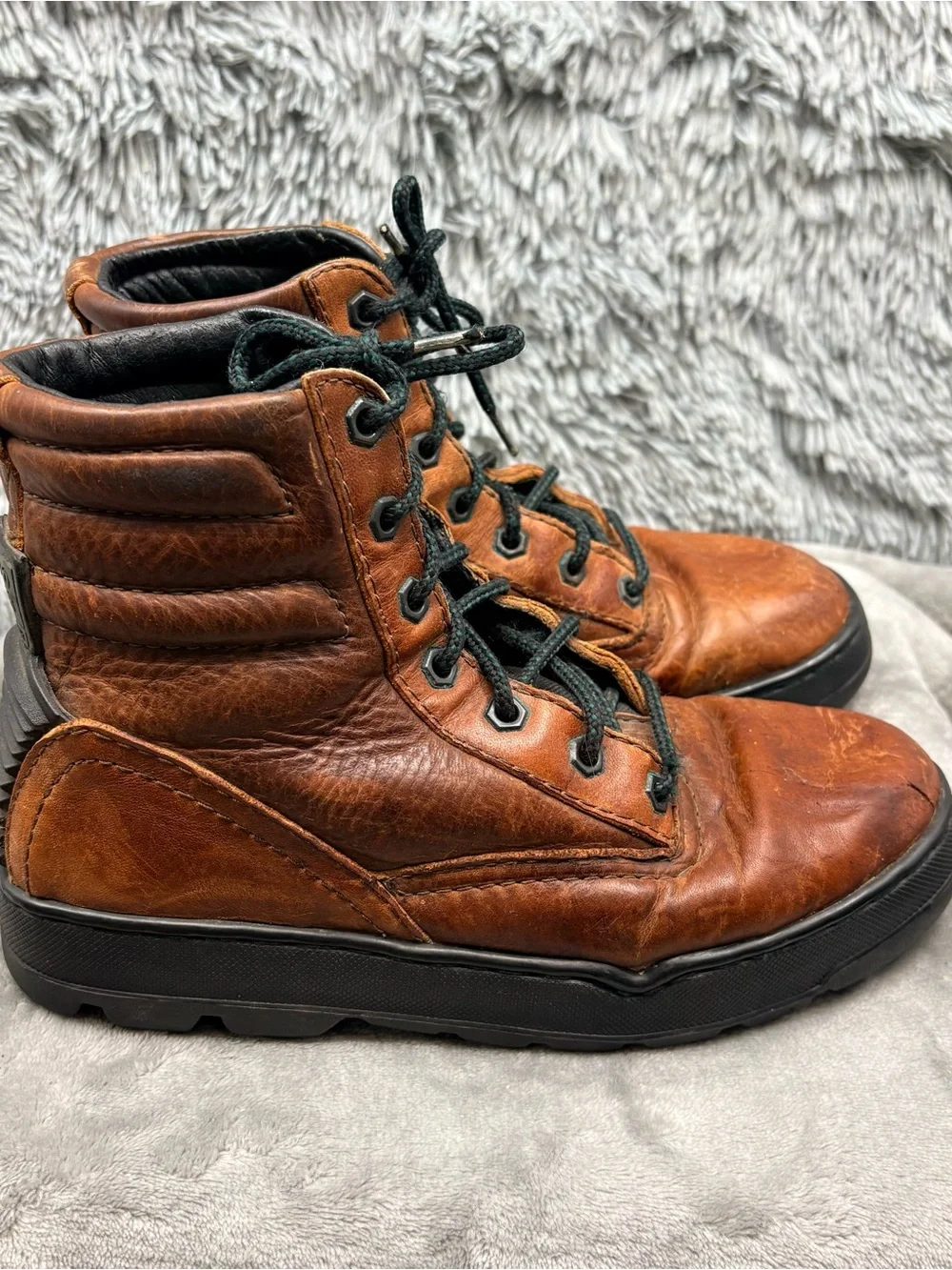 Reebok Boks Boots Mens 7 Brown Leather Hiking 90s Vintage Ghostface Scream
